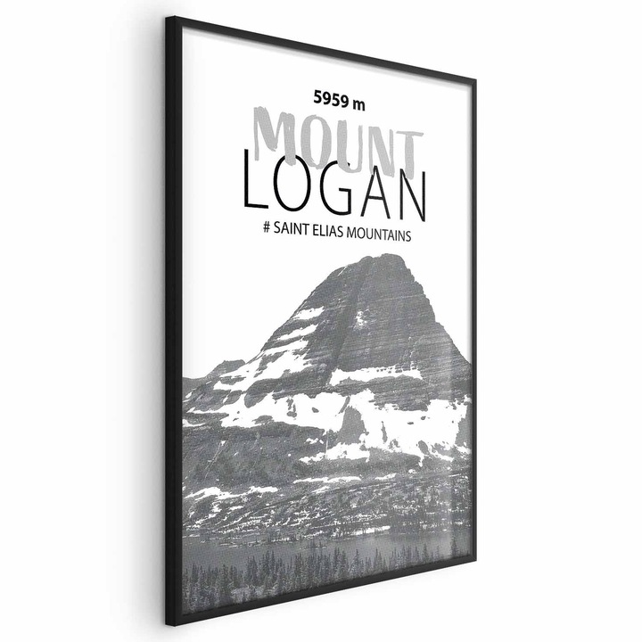 Poster Rama neagra - Mount Logan Peak - 21 x 30 cm