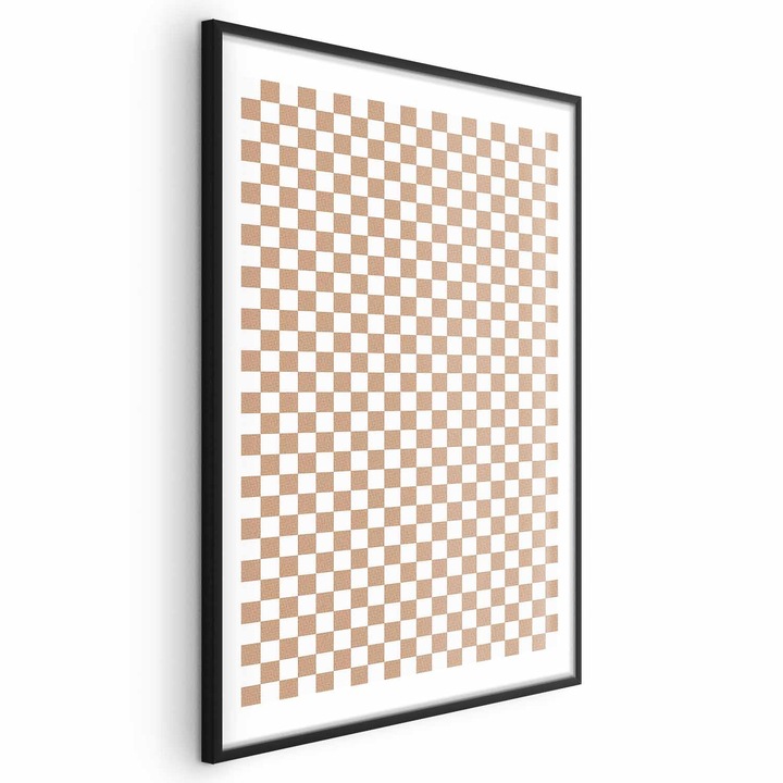 Poster Rama neagra cu margine - Geometry and Browns - 21 x 30 cm
