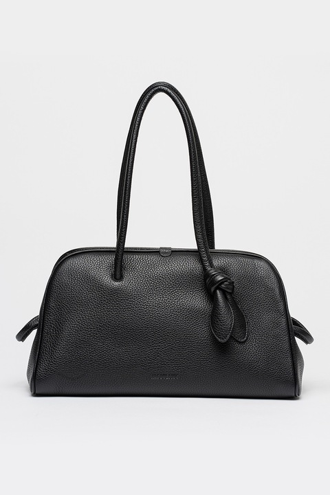 JACQUEMUS, Кожена чанта за рамо Turismo, Черен