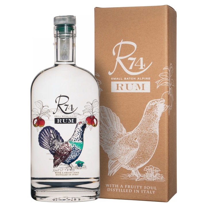 Roner R74 Rum alb 52% 0.7L, distilat în Italia, note fructate și condimentate