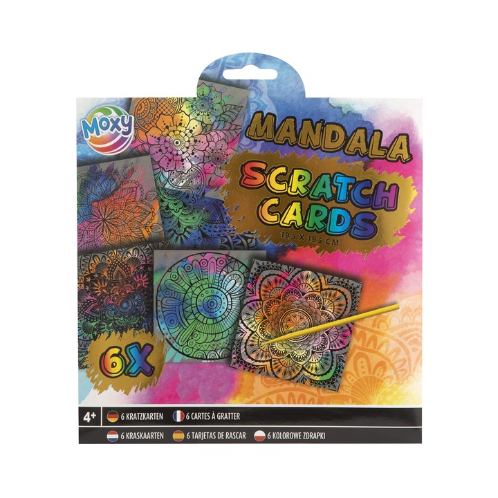 Carduri răzuibile Moxy Mandala, 6 bucăți