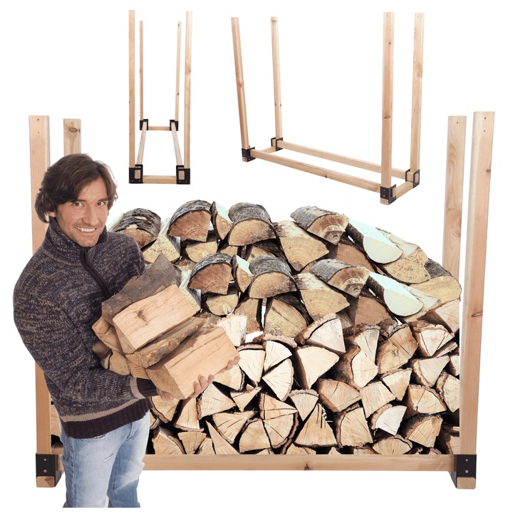 Suport pentru lemne MODO24, 0.4 m3, lemn