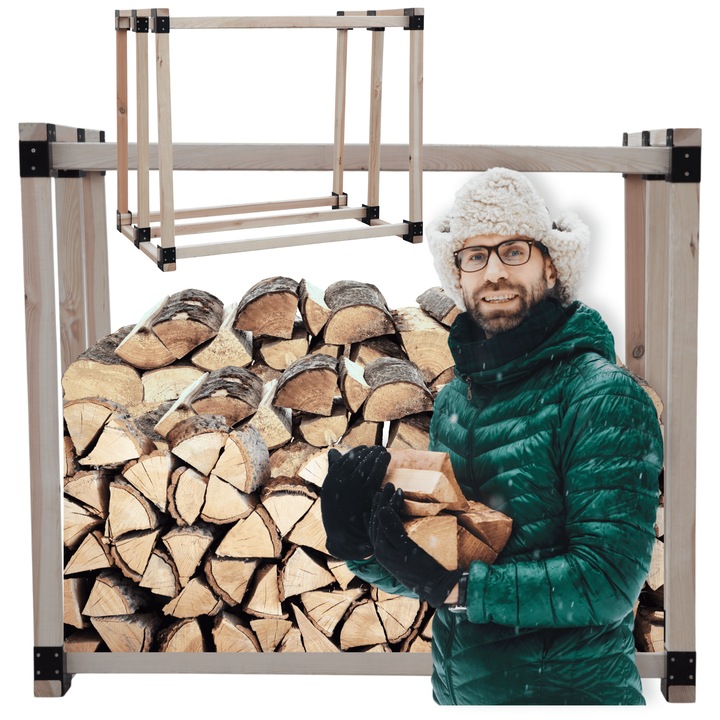 Suport pentru lemne MODO24, 1.4 m3, lemn