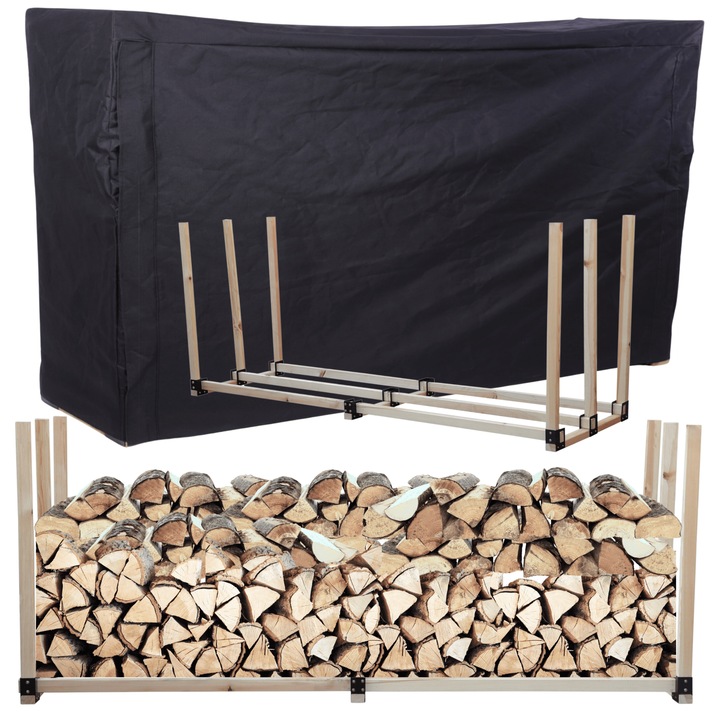 Suport pentru lemne MODO24, 3.1 m3, lemn, cu husa