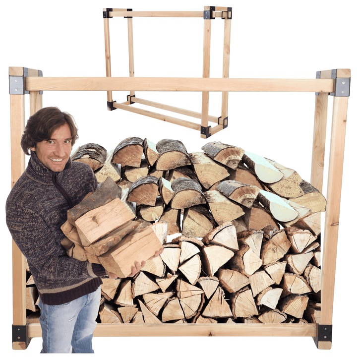 Suport pentru lemne MODO24, 0.4 m3, lemn