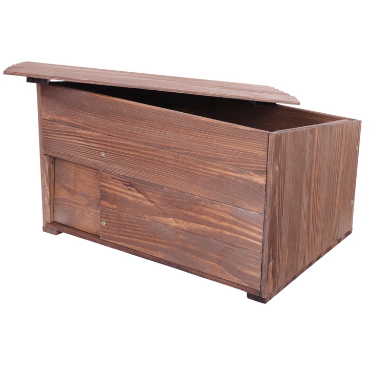 Casuta pentru arici MODO24, S, 2 compartimente, brun, 30x45cm