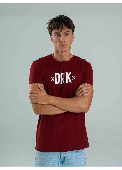 Tricou barbati Basic, Visiniu, XL