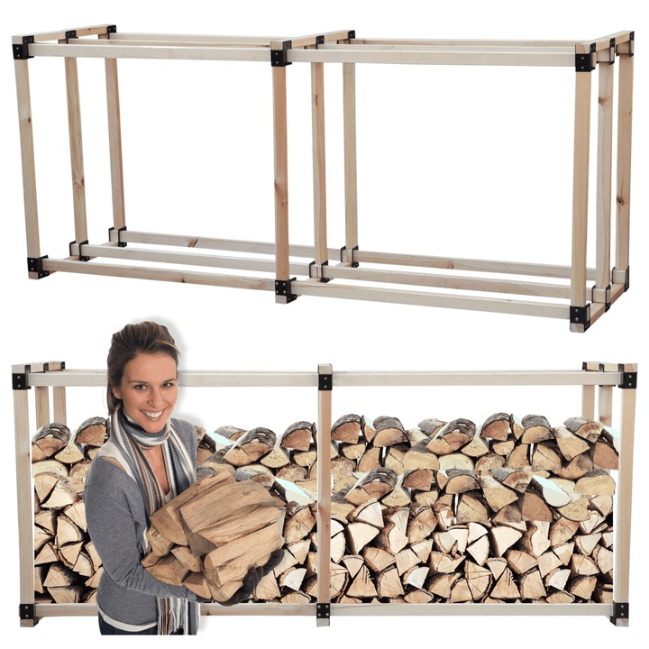 Suport pentru lemne MODO24, 2.9 m3, lemn