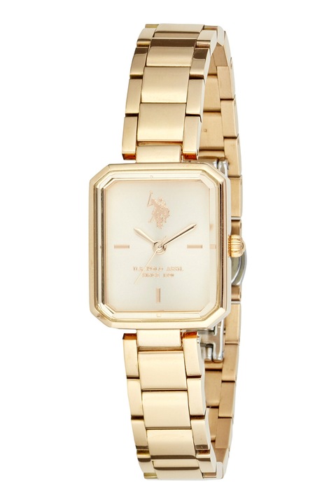 U.S. Polo Assn., Ceas quartz cu otel inoxidabil, Auriu