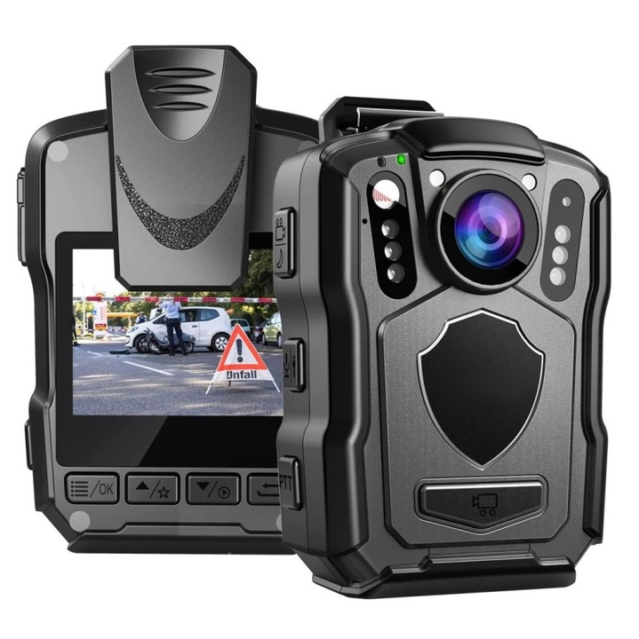 Cameră de supraveghere Spytech 2K M5, rezistentă la apă, 64GB, 88x66x34mm