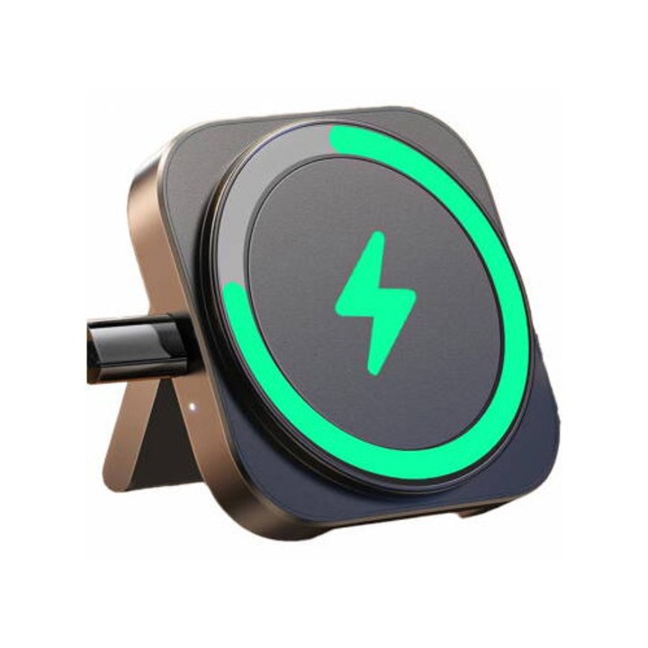 Incarcator Lisen Retea Wireless 2in1 15W 1.67A Negru