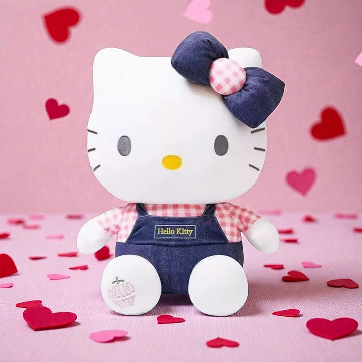 Декоративна фигура Hello Kitty Дървар, мек текстил, дизайн дървар, 30x15см