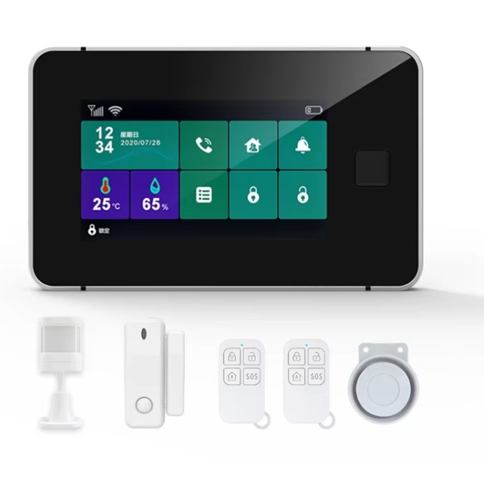 Sistem de alarmă GSM/WiFi Mxm, 100 zone wireless, control vocal, 4 "3"