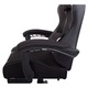 Scaun gaming rotativ, scaun de birou, cu suport pentru picioare, negru