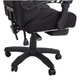 Scaun gaming rotativ, scaun de birou, cu suport pentru picioare, negru