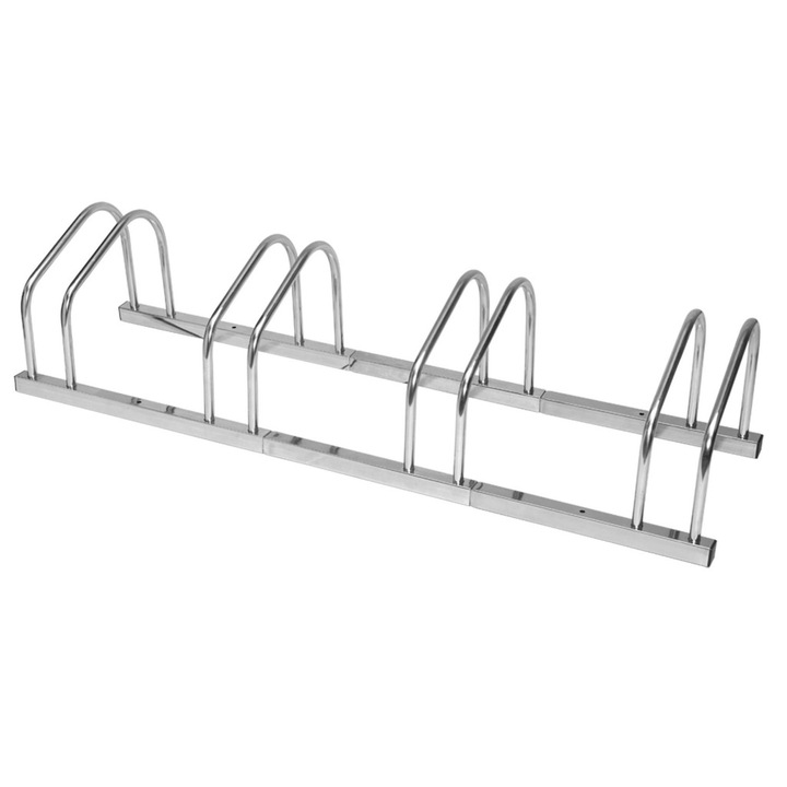 4-местна стойка за велосипеди, масивен метал, устойчива на атмосферни влияния, 100x32x27cm