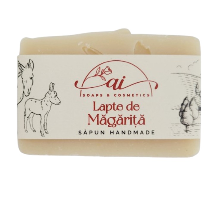 Сапун с магарешко мляко, A.I. Soaps & Cosmetics, 100g, успокояващ, ревитализиращ, хидратиращ