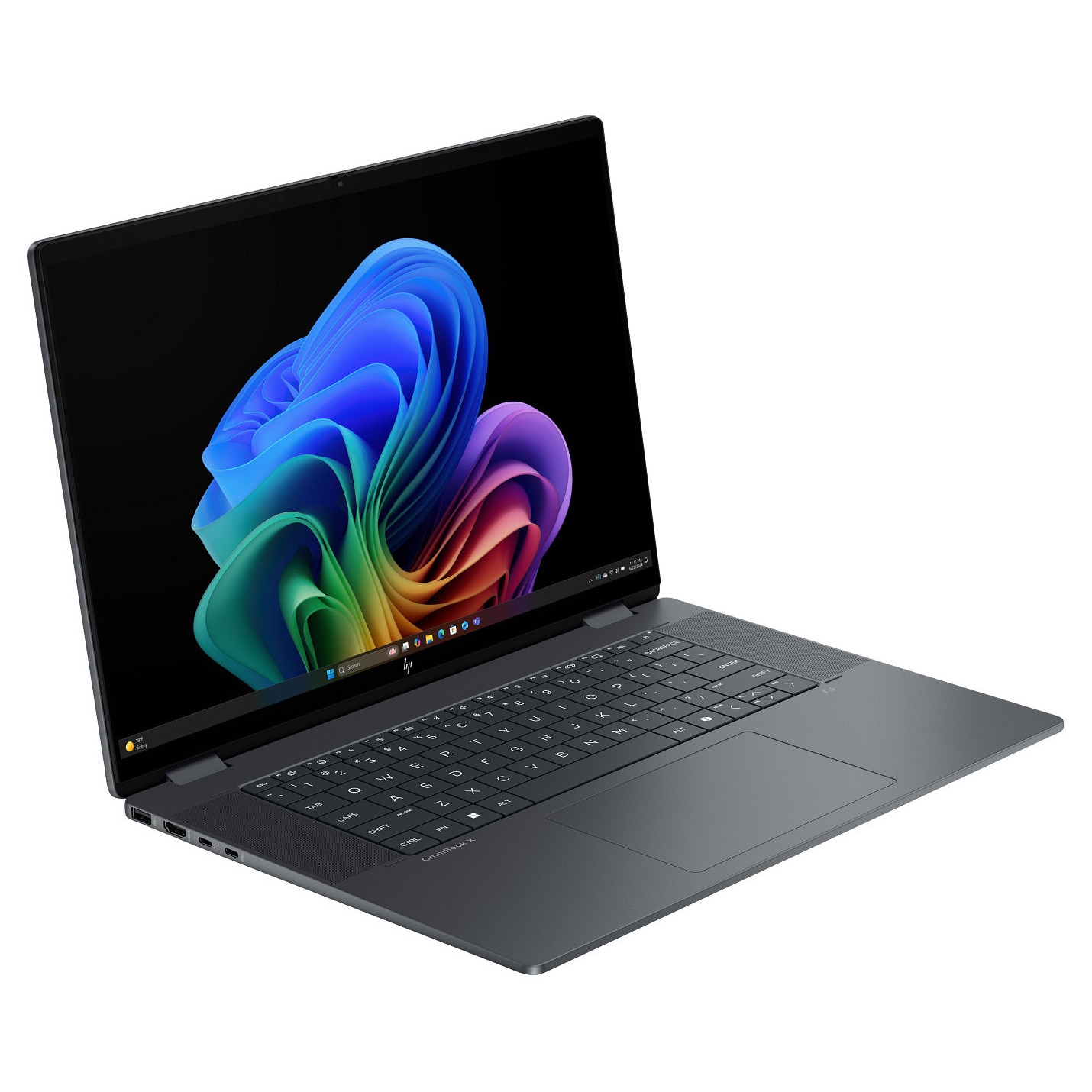 Laptop HP Omnibook X Flip 16-as0043dx display 16 inch 3K OLED Touch 120Hz, procesor Intel Core Ultra 9 288V, memorie 32GB LPDDR5x, spatiu de stocare 2TB SSD, Intel Arc 140V Graphics, Microsoft Winodws 11 Home, Eclipse Gray
