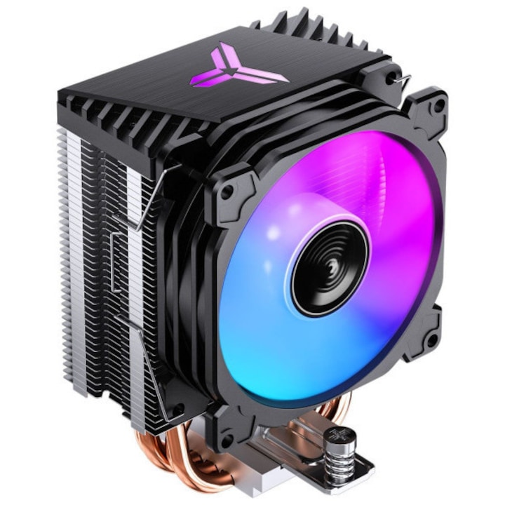 Cooler procesor Jonsbo CR-1400 E Black, RGB, single tower, 160 W TDP, 92mm, negru