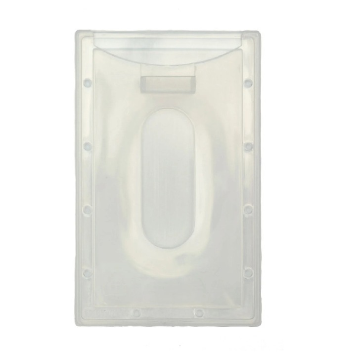 Suport rigid vertical pentru legitimatii sau carduri de acces, CardKeep