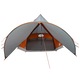 Set Cort Teepee pentru vidaXL, 7 persoane cu acoperis Albastru si Gri