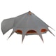 Set Cort Teepee pentru vidaXL, 7 persoane cu acoperis Albastru si Gri