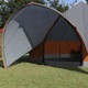 Set Cort Teepee pentru vidaXL, 7 persoane cu acoperis Albastru si Gri