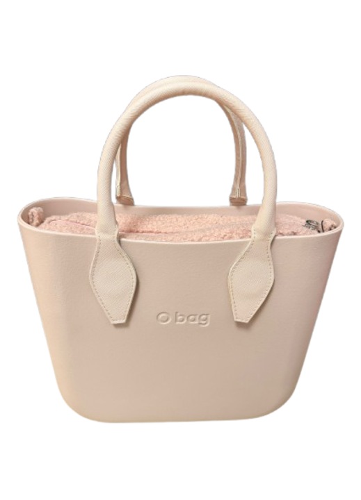 O bag női táska, rózsaszín, szintetikus anyag, kézitáska