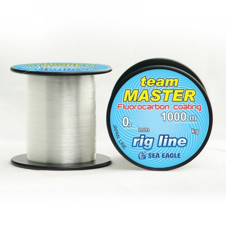 Fir pescuit Sea Eagle Team Master 1000m 0.14mm, culoare transparentă, pentru forfac, moale, rezistent la noduri și abraziune, rezistență 2.6kg