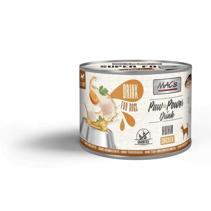Влажна храна за кучета, Mac's Paw Power Drink, пилешка супа 100 гр
