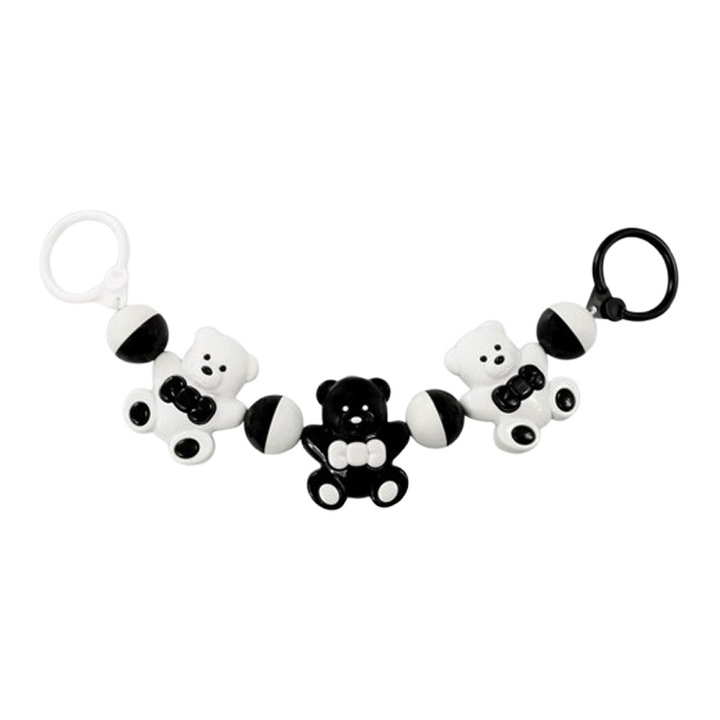 Jucarie zornaitoare agatatoare pentru carucior, Akuku A0468, Multicolor