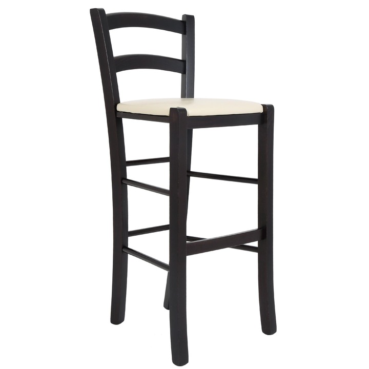 Paesana bár szék - wenge keret - krém műbőr - 21834