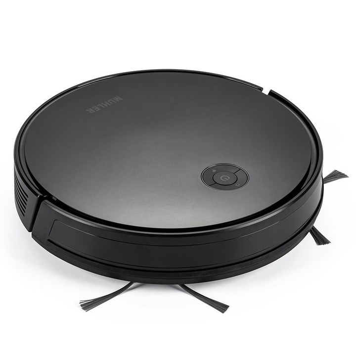 Robot aspirator MUHLER Bobby 2, 3 in 1, Wi-Fi, negru, 320x75mm