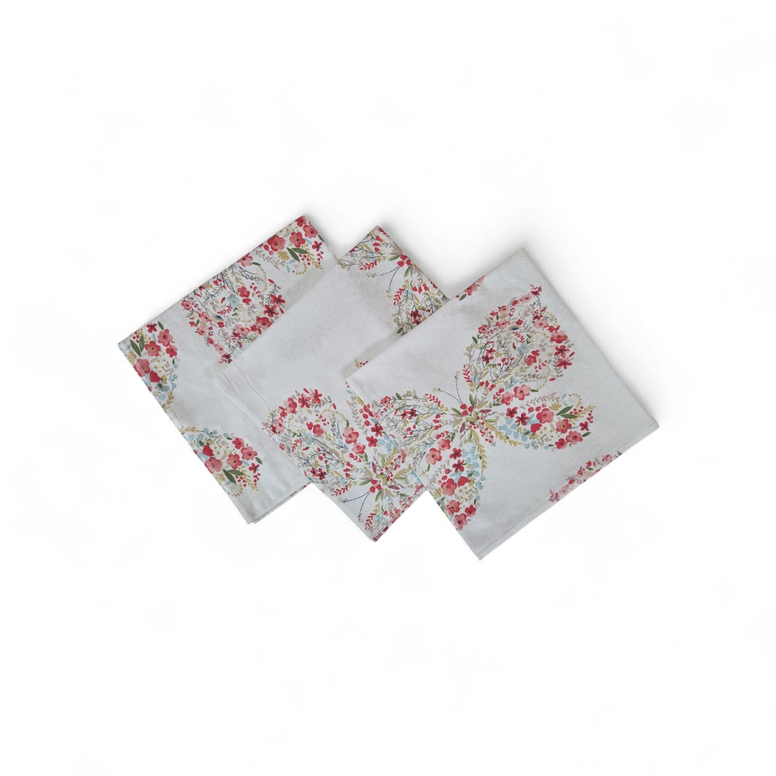 Scutece bebeluși - Set 3 scutece finet Albatex Home 75x75cm, bumbac, model Fluturi, tiv decorativ, universal
