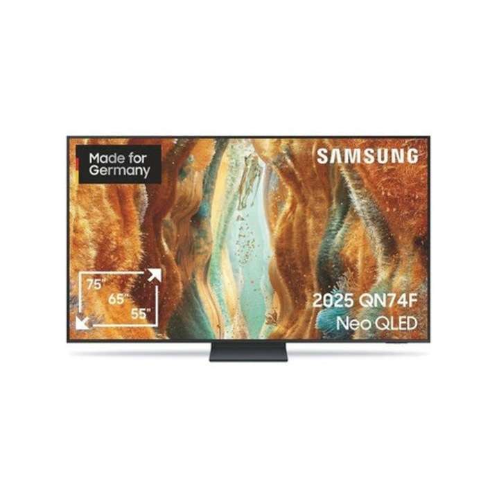 Televizor Smart TV, Samsung, GQ85QN74FATXZG Neo QLED, 85 toli, 4K UHD, control vocal, negru