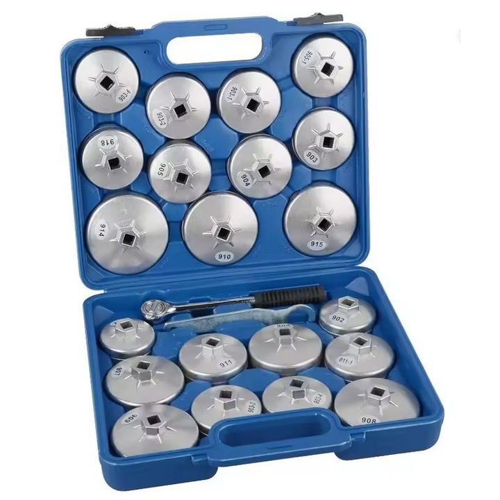 Chei tubulare pentru filtru ulei 23 piese set capete aluminiu intarit universal auto LS-88-1