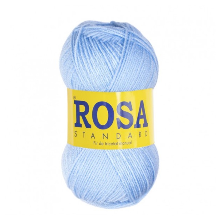 Fir tricotat Rosa, acril 100%, 75 g, albastru deschis, 210 m