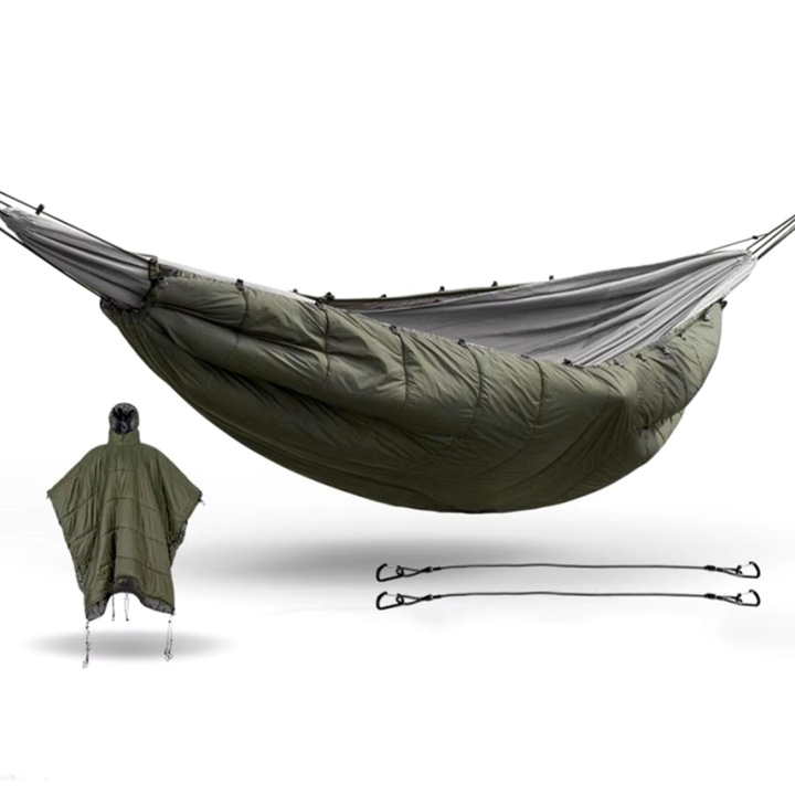 Poncho multifunctional/underquilt pentru hamac, Mxm, impermeabil, 69x134cm, 226x69cm