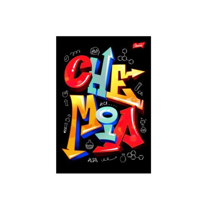 Caiet A5 60 pagini, INNY, laminat, design modern, carouri