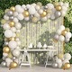 Set Suport Pentru Baloane, Inaltime: 2 M, Latime: 2 M, Culoare: Auriu, Material: Metal, 2 M X 2 M, Auriu, Structura Metalica Rezistenta, Ideal Pentru Decor Nunta, Botez Sau Evenimente Festive, Forma Patrata Stabila Si Usor De Montat