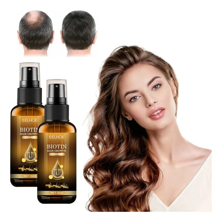 2 bucati Spray cu Biotina pentru Regenerarea, indesirea si Fortificarea Parului -