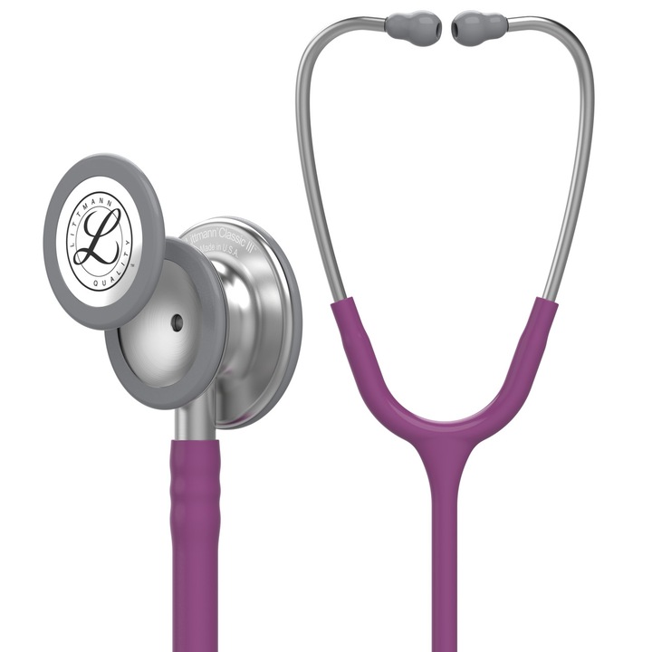 Stetoscop Classic III 5831 Profesional Plum, Acustica Superioara, Dual-Frecventa, Adult & Pediatric, Confort Maxim, Clinica & Spital
