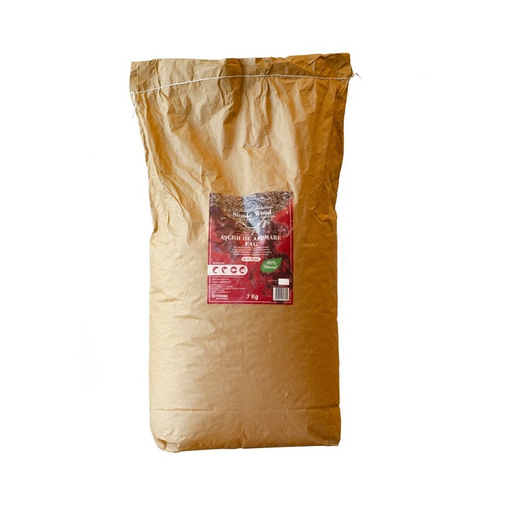 Aschii de afumare din lemn de fag 7 kg, granulatie 4–8 mm, 100% naturale pentru carne, peste si branzeturi, pentru generatoare de fum