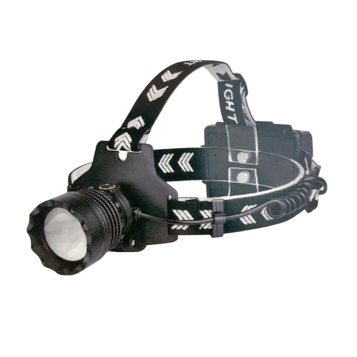 LED челник, COBA CB-A560, презареждаем Type-C, увеличение, 3×18650