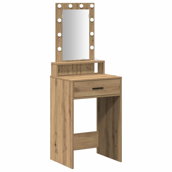 Masa de Machiaj vidaXL, cu sertar Maro 50 x 41 x 140 cm Lemn compozit