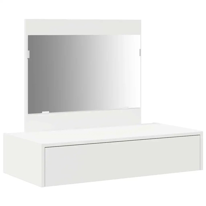 Тоалетка vidaXL, с чекмедже Бяло 83 x 40 x 70 см Инженерно дърво