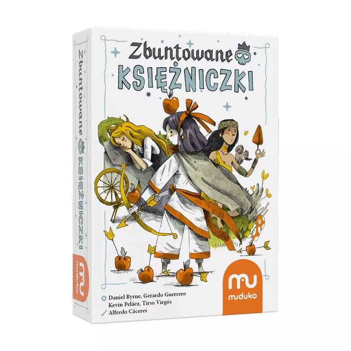 Társasjáték, MUDUKO, Zbuntowane ksiezniczki, 86 kártya, jegyzetek, többszínű