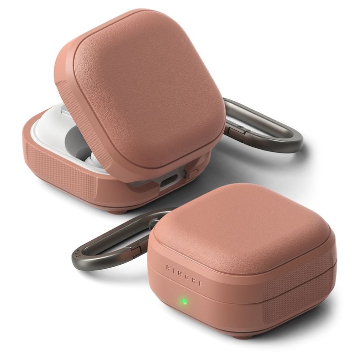 Carcasa Ringke Onyx Magnetic compatibila cu Samsung Galaxy Buds 4 / 4 Pro, Coral