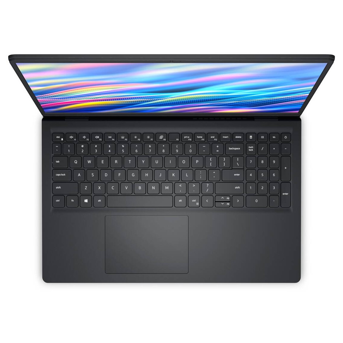 Laptop Dell DC15250, Intel Core i5, 16GB RAM, 512GB SSD, Wi-Fi 6, 15.6inch, Negru