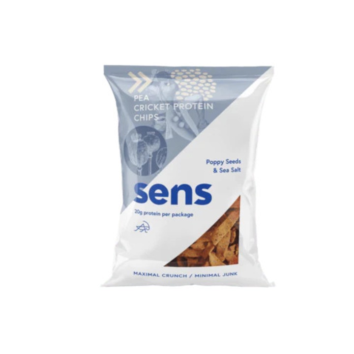 Chipsuri proteice, Seminte de mac si sare de mare, 80 g